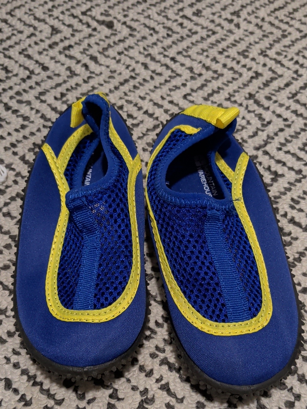 Children's Blue and Yellow Slip-On Water Shoes